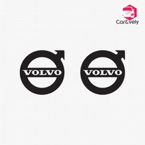 카앤블리 볼보 volvo 로고 차량용 데칼스티커 CNG-48, 블랙