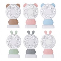 RRL937042[MJ무역] 휴대용 캐릭터 LED 핸드 선풍기, E캐릭터LED선풍기-베어