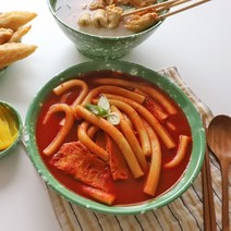 초간편 로제떡볶이 생밀떡 분모자 매운 떡볶이 밀키트 2인분 맵기선택가능, 2) 떡볶이(보통맛) 2인분