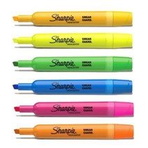 샤피 엑센트 탱크 형광펜, 8개입, 진노랑