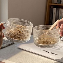 2종세트 대용량 요거트볼 시리얼볼 유리컵