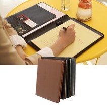 휴대용 가죽 메모노트 레포트 패드 A4