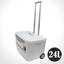 아이스박스 캐리어형 바퀴 24리터 대용량 아이스쿨러 베스트셀러 화이트색, 화이트, 24L