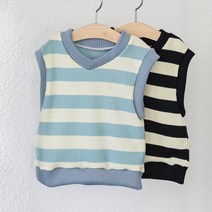 단가라 아동니트조끼(AWD)