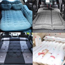 (골져스) 자동차 SUV RV전용 에어매트 신형 카니발 팰리세이드 싼타페 투싼 스타리아 쏘렌토 렉스턴스포츠 칸 스포티지 니로 셀토스 뒷좌석 트렁크 어린이침대 캠핑침대 악세사리 용품, 03 배색 스웨이드매트, G)OR_B 스웨이드네이비