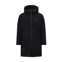 21FW [Premium Classic] 블랙 뉴로고 포인트 구스 다운 롱후드 점퍼 DGJU1D813BK