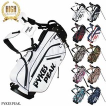 캐디백 스탠드 백 6분할 플렛트 9.0형 남성용 여성용, 스탠드 캐디 백, 위장 블루