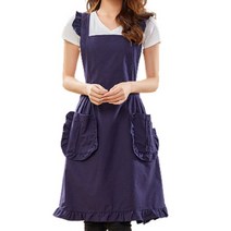 윈썸코리아 자체제작 쿠킹클래스 베이킹 러블리 여성스러운 예비신부 예쁜 감성 프릴 주방 앞치마, 1. beige