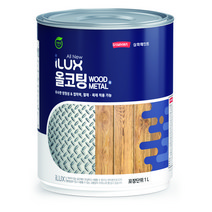 아이럭스 삼화페인트 올코팅 철재 목재 콘크리트 녹방지페인트 1L, 화이트/크림 1010F