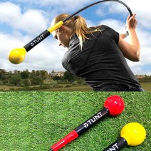 [ 실속형 골프용품 ] 비거리향상 골프스윙연습기 장타 자세교정 1개, 옐로우120cm