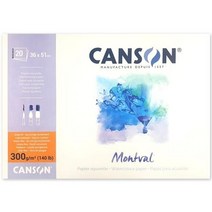 캔숀 몽발 수채패드 1면제본 300g 4절 10매, 상세페이지 참조, 상세페이지 참조