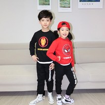 마블 히어로 아이언맨 스파이더맨 상하복 아동 유아 긴팔 상하세트