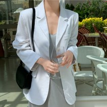 [바보사랑] 겟잇미 오버핏 린넨 데일리 카라 쓰리버튼 자켓