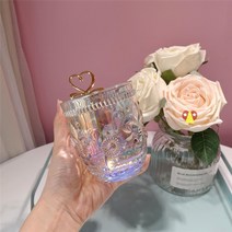 절미 무지개 앰버 아이리스 겉만 번지르르하고 실속이 없다 윙 크리스탈 소녀마음 유리컵 브런치컵 하이 비주얼 물컵