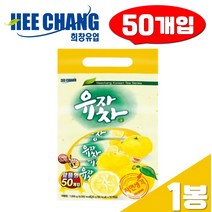 희창 유자차 알뜰형 20g 50개입 스틱 국내산 유자 분말 가루 홈카페 바타민 음료