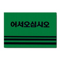시둥마켓 +[시둥마켓]+_ 출입구카페트 입구발매트 먼지발매트 주방매트 가정용발매트, 카펫매트 로고 50x80 (그린) 출입문매트 사무실매트
