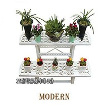 모던화분진열대2단 화분받침대 화분정리대 화분진열대 화분받침 화분받이
