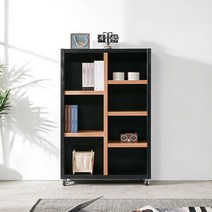 깔끔한 서재 거실용 이동식 책장 840 (8색) 장식장 서류 LP 책방 오픈 벽면, 멀바우