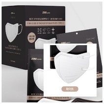 히어로앤퀸 제로가드 kf94 새부리형 마스크 화이트 대형 1개입