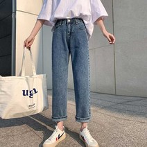 스트레이트핏 청바지 일상룩 여성 리쉬 옷 의류 데일리 스타일 고등학생 스트레이트진 일자핏 롤업 쇼핑몰 여자 봄가을 캐주얼 팬츠 단정편안한코디 학생코튼 베이직여행룩 핏예쁜 데님