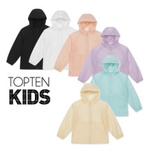 탑텐키즈 지금부터 초가을까지 아동 얇은 한겹 기본 바람막이 점퍼 자켓
