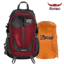 버팔로 프라임 등산배낭-28L 레인커버 포함, 버건디