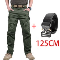 야외 정원 접이식 편의점 남성용 전술 카고 바지 야외 방수 SWAT 전투 군사 위장 바지 캐주얼 멀티 포켓, 15 IX9 Green Set_01 S