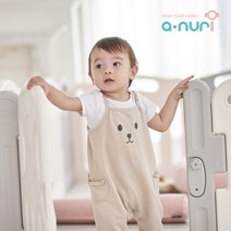 아누리 일반 베이비룸 아기안전가드 울타리 단품, 도어1개+60가드, 베이지