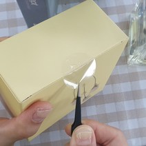 제품 박스 봉인씰 투명 무지 원형스티커 3cm