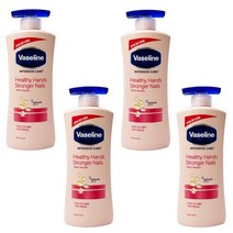 유니레버 바세린 인텐시브 케어 헬씨 핸드 앤 스트롱거 네일 로션 600ml, 4개