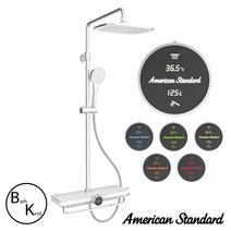 아메리칸스탠다드 플랫 내추럴 FC5791 LCD 선반형 레인샤워기 (파이프길이 1100mm) 해바라기샤워기