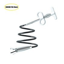 플라스틱 파이프 배관 용접 용접기 범퍼 수리 핫스테이플러 pipe unblocker pipe 플런저 싱크 하수 배수 화장실 세면대 막힘 청소 하수 막힘 준설 하수관 unclog, 300cm 흰색