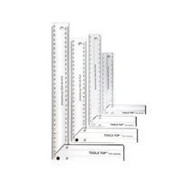 툴스탑 알루미늄 눈금 직각자 TST-AS 150mm 200mm 250mm 300mm 곡자, TST-AS150(150mm)