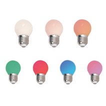 G45 인찌구 컬러 램프 LED 4W E26 적청녹핑, 핑크