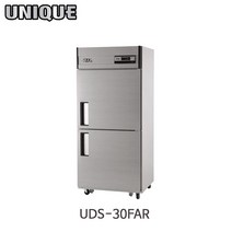 유니크대성 30박스 냉동고 업소용 1/2도어 UDS-30FDR, 내부스텐