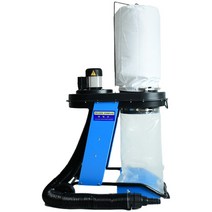 목공 집진기 전기 산업용 톱밥 진공 청소기 고흡입, 검은색 튜브가 있는 모바일 파란색 콘센트