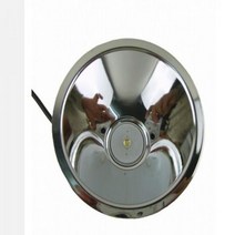 고휘도 손전등 led 소형 휴대용 XPG 고출력 T6 LED 전구 광원 리플렉터 헤드 램프 특수 알루미늄 스포트라이트 컵 직경 78-113mm 3.7V-6V 3-15W, 113mm 백색광_은