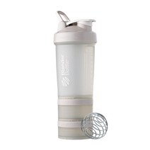 BlenderBottle 블랜더보틀 프로스택 쉐이커 & 스토리지 (100 cc + 150 cc) 스모크 그레이 651 ml