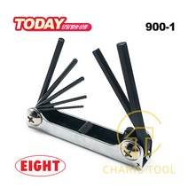 에이트 접이식 육각 렌치 세트 009-1 (1.5 2 2.5 3 4 5 6mm) L렌치 휴대용 수납형 각도조절 렌찌 일제 수공구 EIGHT-EX 카리스툴
