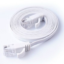 랜선분배기 Cat6 플랫 고속 이더넷 케이블 lan 연장 트위스트 페어 패치 코드 컴퓨터 RJ45 네트워크 라우터 인터넷 분배기, [01] White, [09] 첫번째m