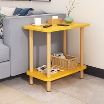 따니네 안쵸 2단 수납테이블 60형 소 ZZ021, 옐로우