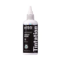 [정품] Kiss Tintation 반영구 헤어 컬러 트리트먼트 148ml (US 5액량, Darkest Brown