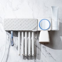 폴라곰 휴대용 칫솔살균기 무선 충전식 UV-C 살균, 듀얼케어 칫솔살균기 UV 히팅 건