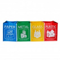 재활용분리수거함 분리수거함 4단 방수 경량, 옵션1, 4bags, 1개