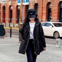 TANC여성 후드 가을 점퍼 사파리 아우터 코트