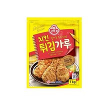 오뚜기 엄마손맛 식자재 치킨튀김가루 1KG 홈카페 아이간식, 21개