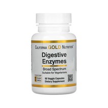 California Gold Nutrition 캘리포니아 골드 뉴트리션 다이제스티브 소화 효소 Enzymes 90베지캡슐