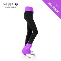 봄 여름 피겨 연습복 바지 스케이트 어린이 피겨복 피겨훈련복 사계절 가을 겨울, M, 스타 퍼플 4계절