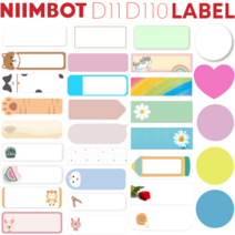 Niimbot D11 / D110 라벨프린터 라벨지, 라벨스틱(8개)
