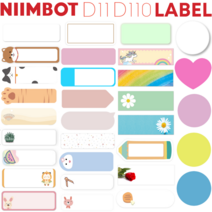 Niimbot D11 / D110 라벨프린터 라벨지, 네모투명 14x30